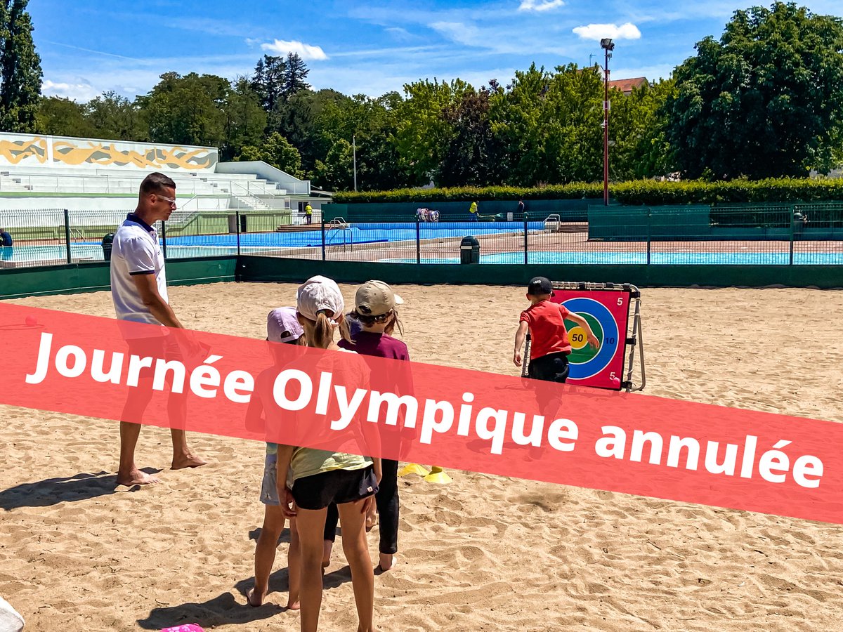 RLV_agglo's tweet image. #Annulé | ⛈📣 En raison des conditions météorologiques, la Journée Olympique et Paralympique organisée ce jeudi de 17h à 21h à la piscine de @Chatel_Guyon est #annulée !