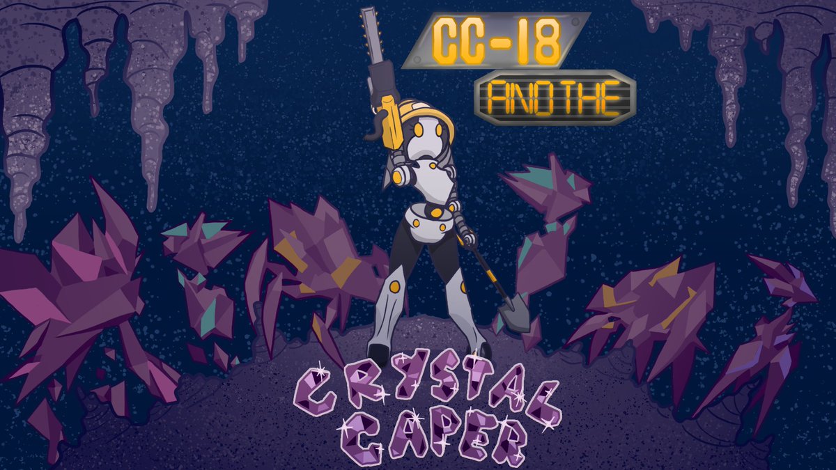 GetKrakenGames's tweet photo. We are very excited to announce the title of our upcoming game.
CC-18 and the Crystal Caper.
Our talented artist @EmmyHigginson made this awesome cover art. More details to come.
#gamedev #indiedev #indiegame #education #UE4 #UnrealEngine #gameart https://t.co/AUIH88xNJv