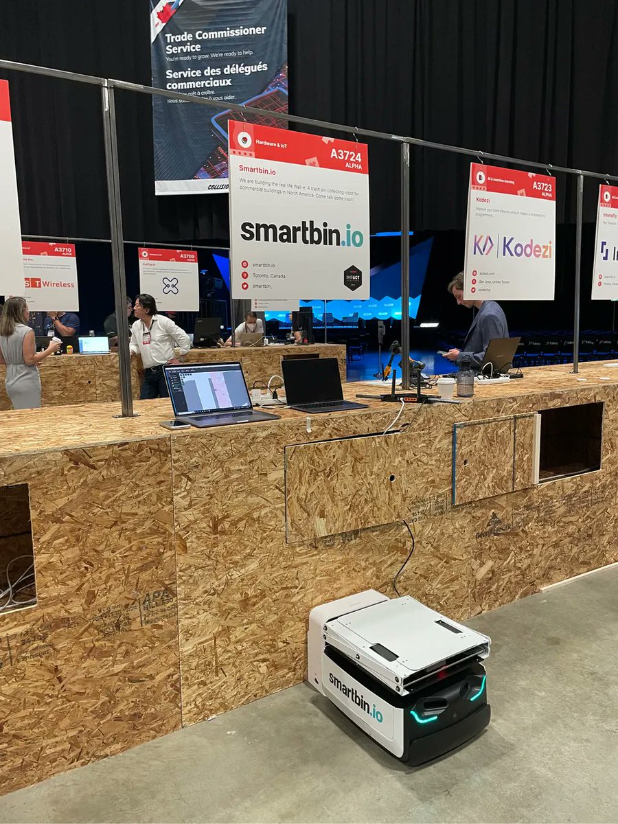 Smartbin_'s tweet image. Making waste and recycling automated for commercial properties - Come talk trash with our team and meet real life Wall-e, our trash collecting robot! 🤖