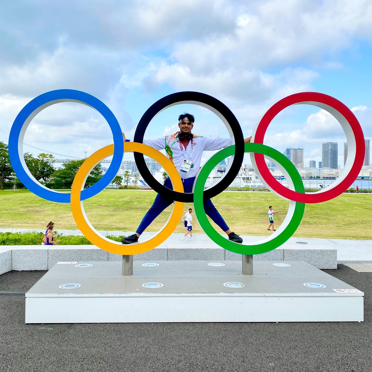 Neeraj_chopra1's tweet photo. Happy Olympic Day! 🇮🇳 https://t.co/Jr1DlMd3xQ