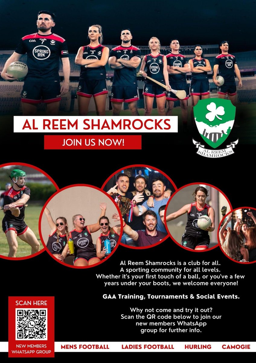 Here we go !!! Join the best GAA club in the Middle East for the new season

🔴☘️⚫️