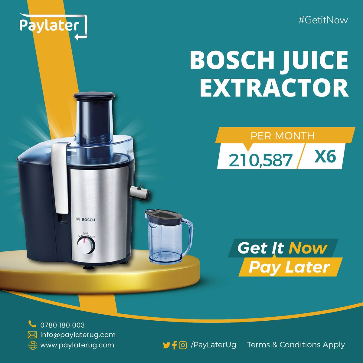 paylaterug1's tweet photo. A day without juice is like a day without sunshine.

If you ever want to drink natural juices at home, invest in a juice extractor.
Apply Now 》》https://t.co/BzPoVpfzH4 

#GetItNowPaylater #JuiceExtractor https://t.co/qLBIxte3uo