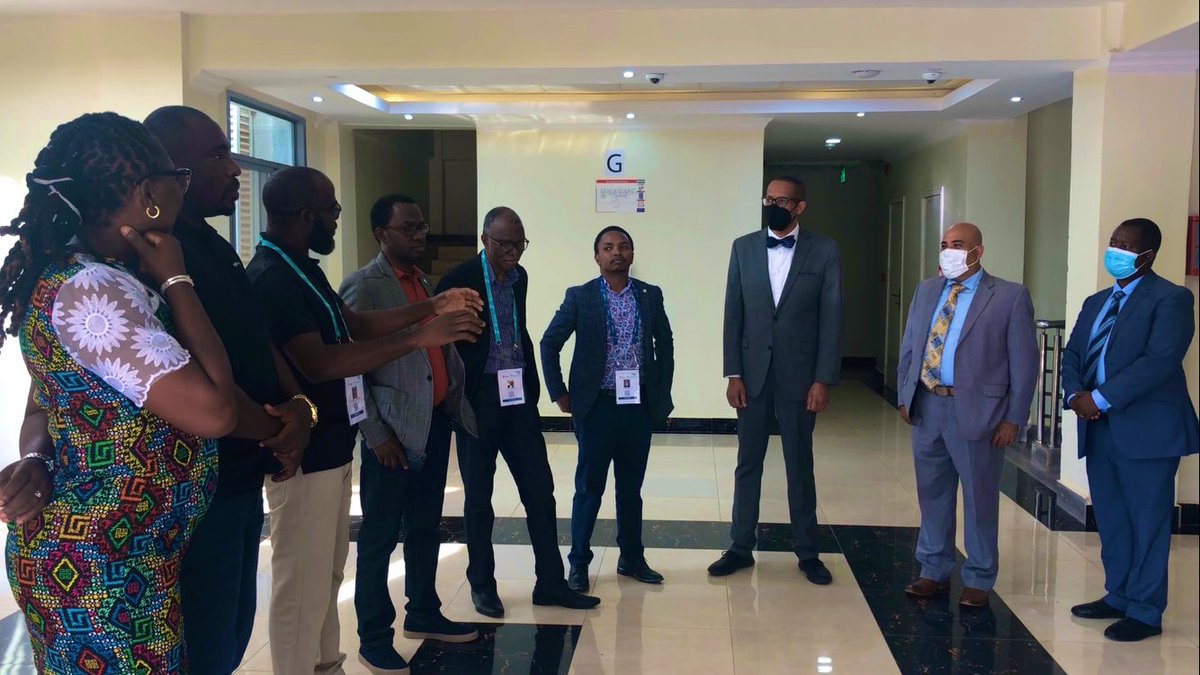Penniecook's tweet photo. Thank you @Dagrain002 for your visit and the #CHOGM2022 visitors led by the President of Commonwealth Medical Association @drenabulele. https://t.co/GJ2WjpMg9e