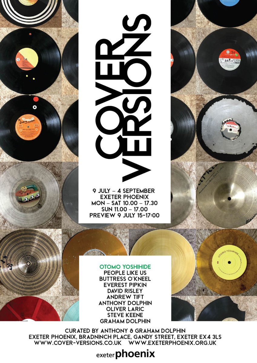 santasprees's tweet photo. Cover Versions travels to @exeter_phoenix next month...featuring work by @do_or_diy @otomojamjam @gmdolphin @TractorBeamPub @DavidRisleyCPH and more.  

@ace_southwest @VisualArtsSW @cvanetwork @thewiremagazine @_SpikeIsland @ExeSchoolofArt @artsuniplym @artukdotorg @ArtMonthly https://t.co/lAmd7r5WLJ