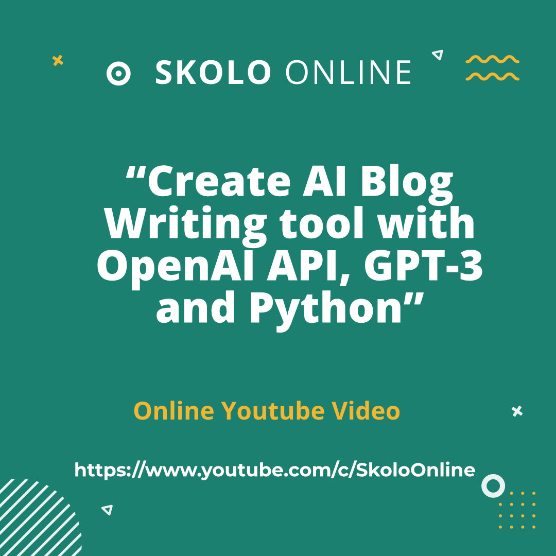 skolo_online's tweet image. 🌺 Skolo Online Learning 🌺 skolo.online Blem Fraser Lemon South Africa Saint #pythonadvanceprojects #pythonregius #udemycoupon #Leadership #freecourseamazonfba