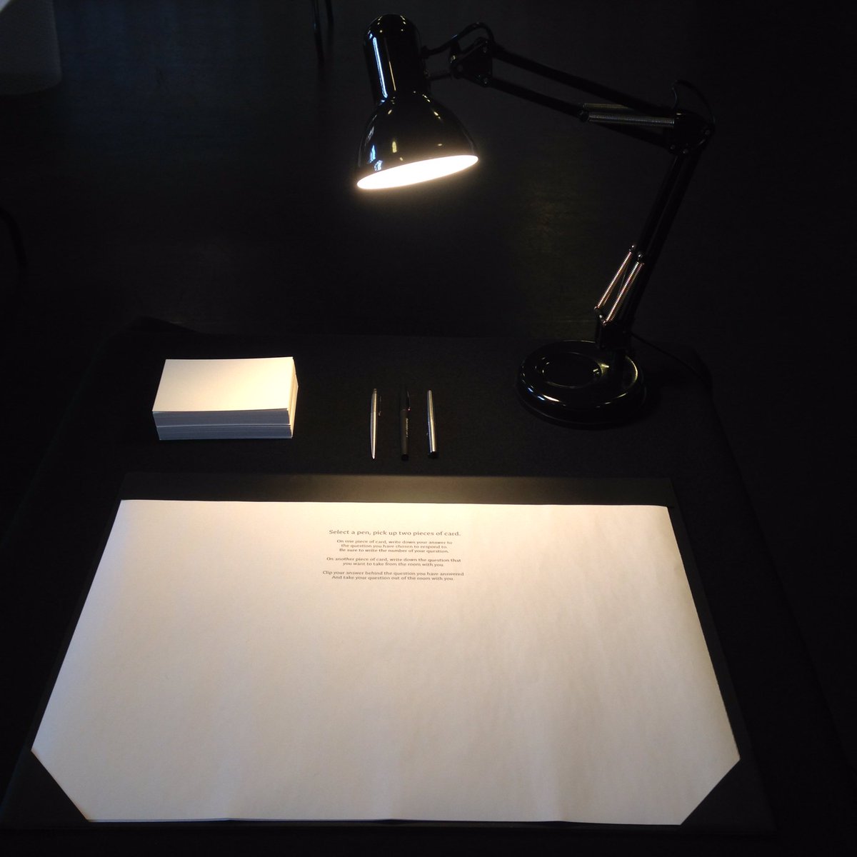 primemoverco's tweet photo. What will freedom look like? 

Visit Race Cards, the installation room containing 1000 questions about race. On today @DanielsSpectrum from 12-2pm. #selinathompson #racecards https://t.co/rKG4iLtCI8