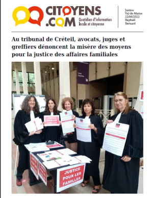 Au tribunal de Créteil, avocats, juges et greffiers dénoncent la misère des moyens pour la justice des affaires familiales avocats-valdemarne.com