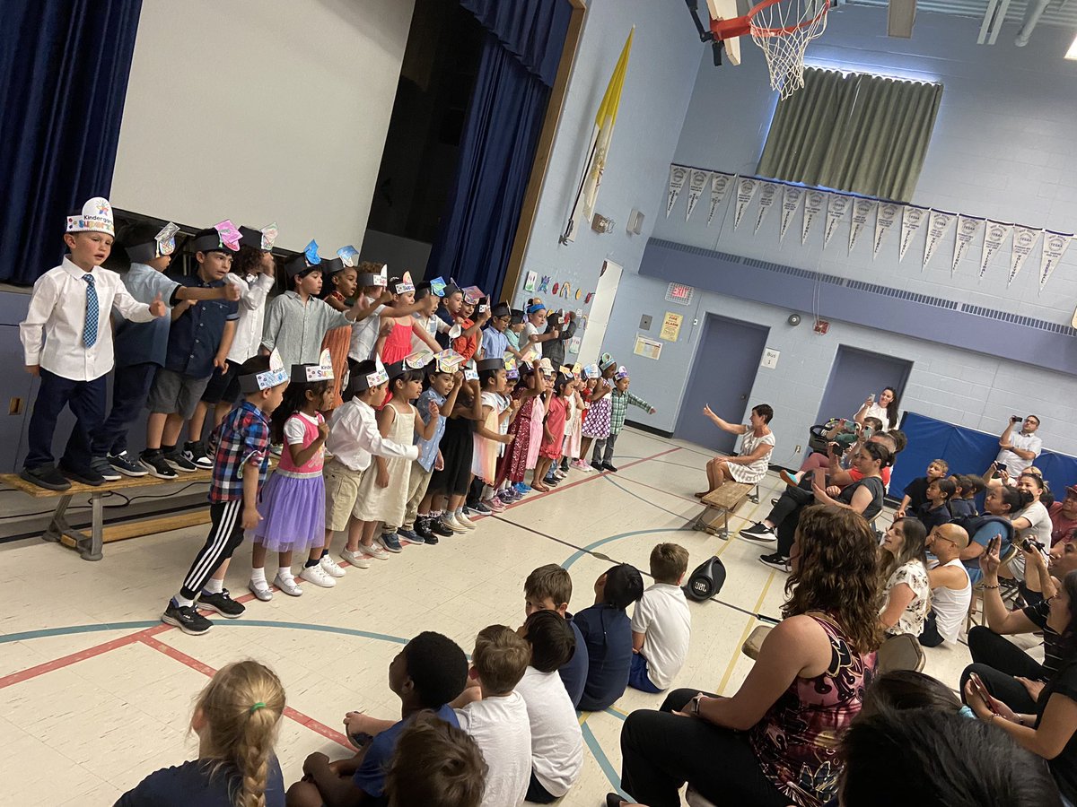 StElizabethCat1's tweet photo. Parents enjoying an afternoon of performances at the FDK End of Year Celebration! Parents had a fantastic time on the Downey Farm FDK trip and  shared how thankful they are and how much they missed attending school activities! #FDK Team😊! @TCDSB @TCDSB_AJBRIA @TCDSBdirector https://t.co/Rgtd31tBJI