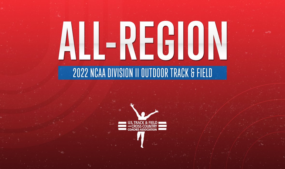 USTFCCCA's tweet photo. Here are those athletes named 𝐔𝐒𝐓𝐅𝐂𝐂𝐂𝐀 𝐀𝐥𝐥-𝐑𝐞𝐠𝐢𝐨𝐧 for the 2022 @NCAADII Outdoor Track &amp; Field season! #MakeItYours 

✅ Top-5 individual
✅ Top-3 relay teams

NOTE: All-Region honors are limited to what happened during the regular season.

https://t.co/dRZTUPgW9q https://t.co/SafDBlJIis