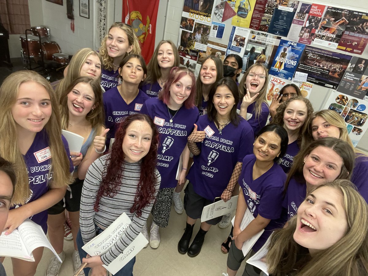 CBSDSchools's tweet photo. The @cbaccamp has 3 performances on 6-24! The group is 57 @CBSDSchools @Neshaminy_SD and @PennridgeSD rising 9-12 graders. See them at 12PM @ C&amp;N Amphitheater in Doylestown’s Central Park, 3PM @ Peddler’s Village Main Green &amp; 6 PM @ the Shops at Valley Square in Warrington. https://t.co/cMuNOhHZk9