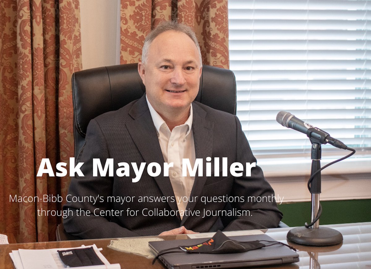 liz_lines's tweet photo. OK @MaconBibb residents, here's your chance to question Mayor @Thankslester1 for our @mercerccj #AskMayorMiller program now being shown on @13wmaznews beginning in July. Send questions to mercerccj@gmail.com and we'll get answers. @maconnewsroom @gpbmacon @telegraphga https://t.co/EMIUlwavUU