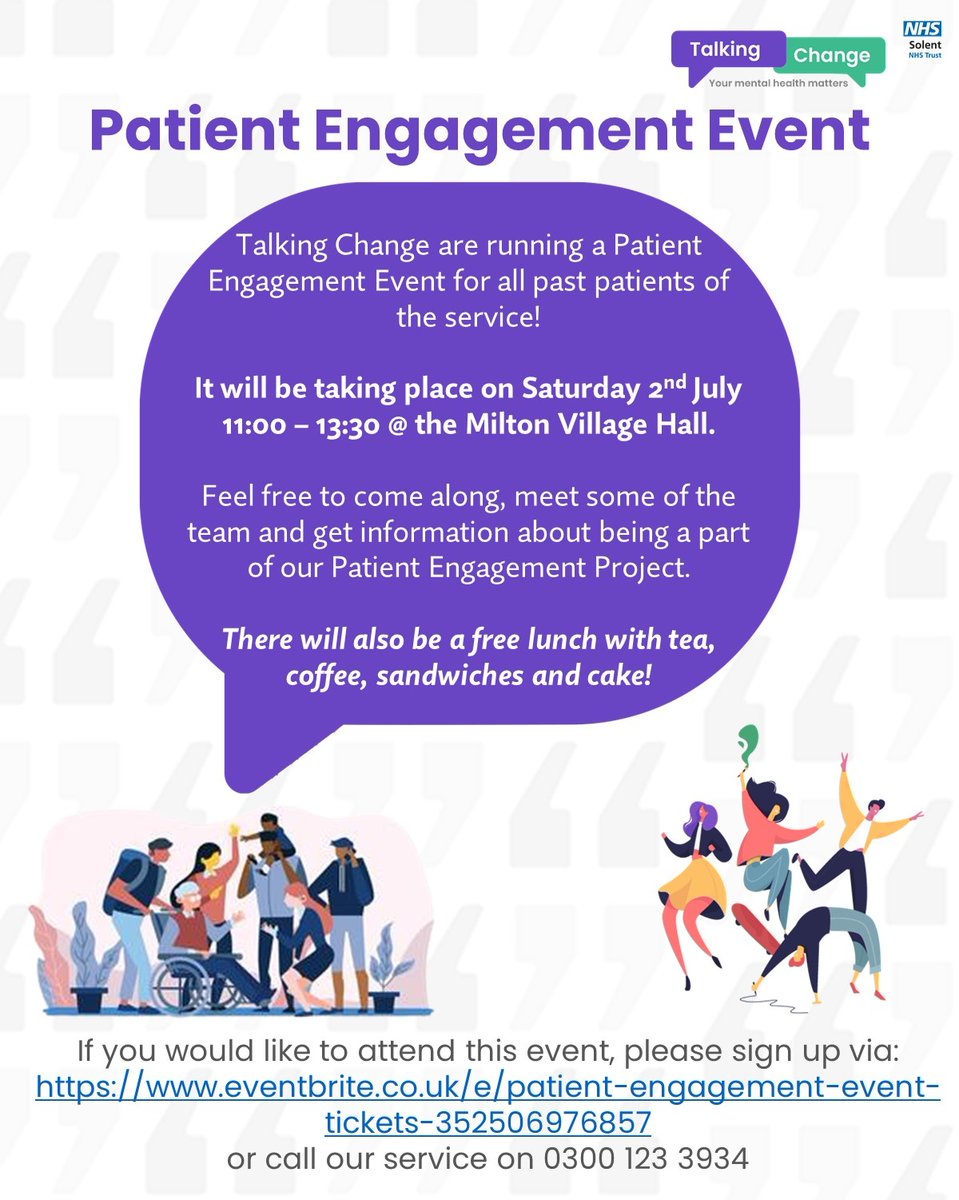TalkingChange_'s tweet photo. Not long now until our Patient Engagement Event!

If you are an ex-patient of ours and would like to attend, please sign up via this Eventbrite link: https://t.co/jmxJAxpFvR

#talkingchange #patientengagementprogramme #patientengagementevent #freelunch #mentalhealth https://t.co/Vhs3Ir1D04