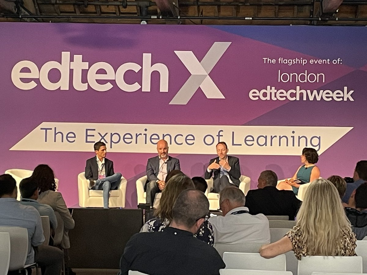 Personalized Learning highlights: how to build conceptual models to recognize patterns to track the learning process and intervene. However, keep in mind boundaries/ethical concerns in tracking. #edtechx <a href="/conor_osullivan/">Conor O'Sullivan</a> <a href="/googlecloud/">Google Cloud</a> <a href="/Knowldgillusion/">Rose Luckin's EDUCATE Ventures | AI for Education</a> <a href="/DigitalPromise/">Digital Promise</a>