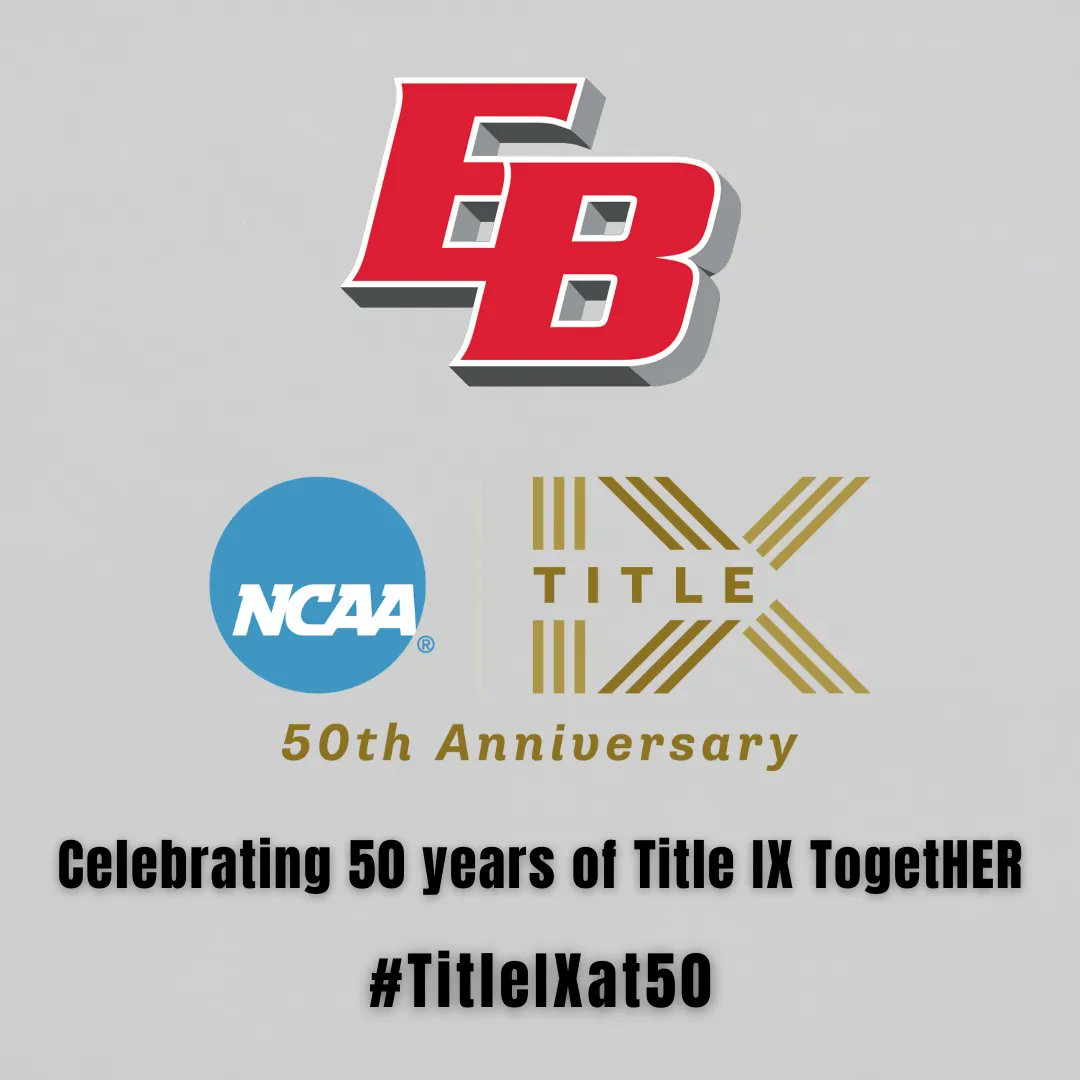 East Bay Pioneers (@eastbaypioneers) on Twitter photo Today marks 50 years since Title IX was signed into law by President Nixon.
Title IX has provided opportunities for women to participate in sports, receive equitable resources and lead throughout intercollegiate athletics.
<a href="/EastBayPioneers/">East Bay Pioneers</a> proudly celebrates #TitleIXat50 Today marks 50 years since Title IX was signed into law by President Nixon.
Title IX has provided opportunities for women to participate in sports, receive equitable resources and lead throughout intercollegiate athletics.
<a href="/EastBayPioneers/">East Bay Pioneers</a> proudly celebrates #TitleIXat50
