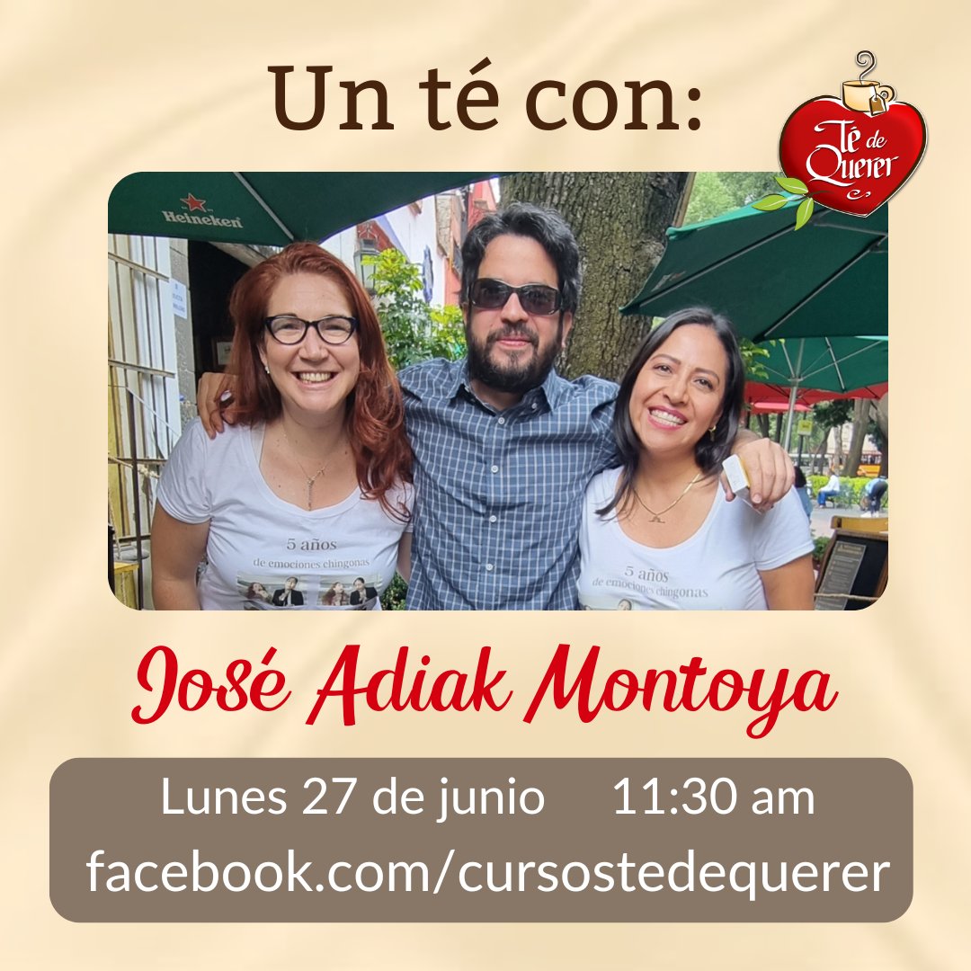 Te_dequerer's tweet photo. El próximo lunes tenemos invitadazo de lujo: el escritor @joseadiak vendrá a contarnos sobre sus libros, su nueva novela y mucho más. Te esperamos en Facebook. 😃

https://t.co/wfNu37NFnk https://t.co/04oLxKZHCZ