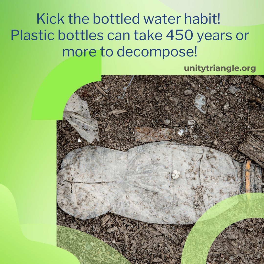 UnityTriangle's tweet image. Energy required to produce, transport, & chill bottled water requires up to 2,000 times the energy required to produce tap water.
Use a reusable water bottle or simply a glass to pour water from your tap!
#sustainable #ecofriendly #sustainableliving #environment #recycle