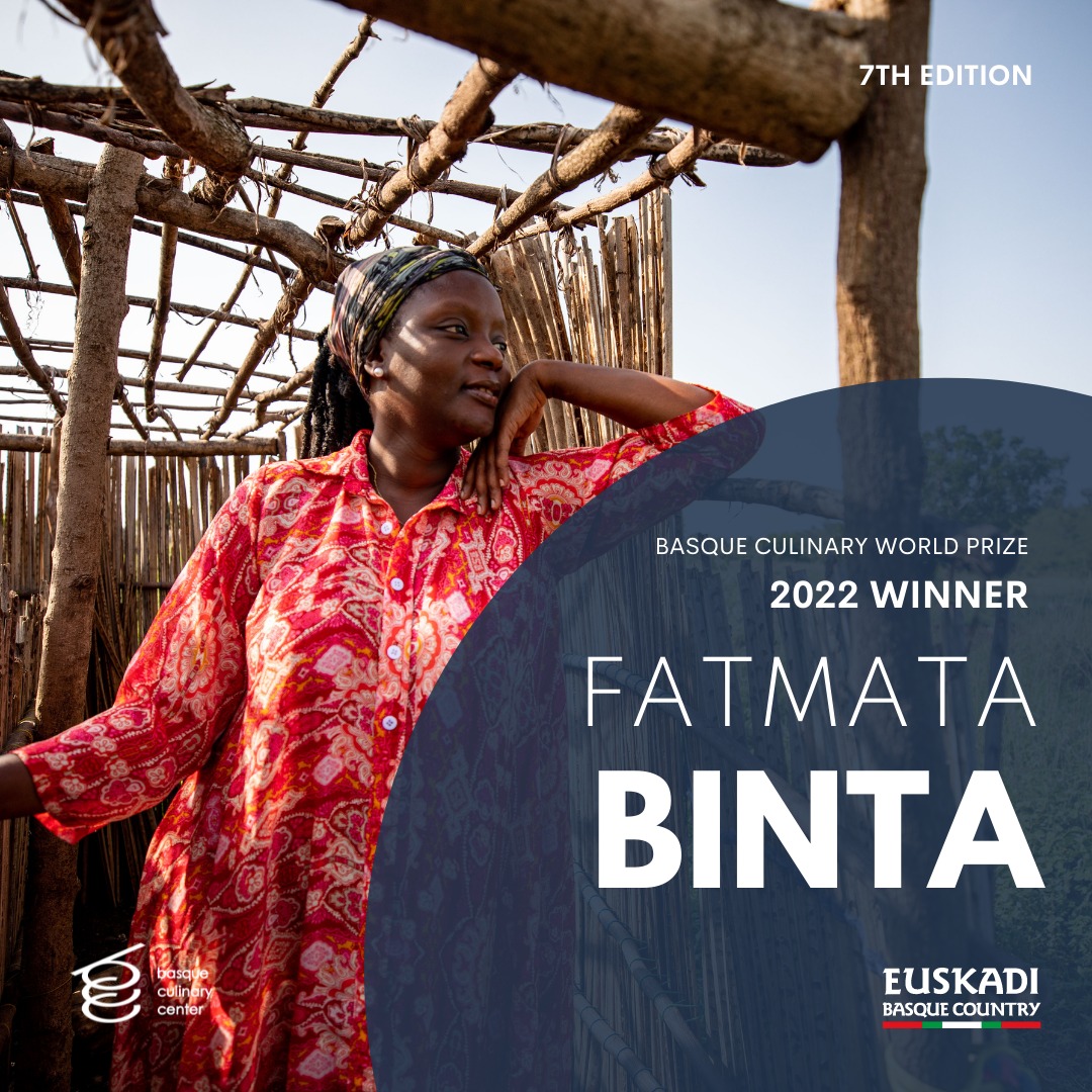 SwitSalone's tweet photo. Sierra Leonean chef  Fatmata Binta has won the 2022 Basque Culinary World Prize also known as the “Noble Prize of Gastronomy” for 

 #2022BasqueCulinaryWorldPrize #ChefBinta #FulaniChef #SierraLeoneChef #Salonetwitter #news

https://t.co/pYna8jy2iX https://t.co/r7tWO4kbur