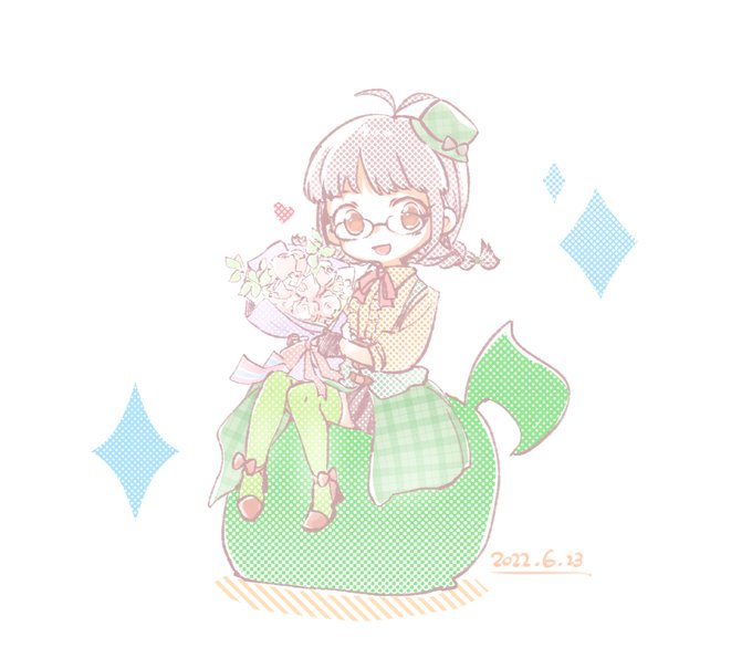 秋月律子生誕祭のtwitterイラスト作品