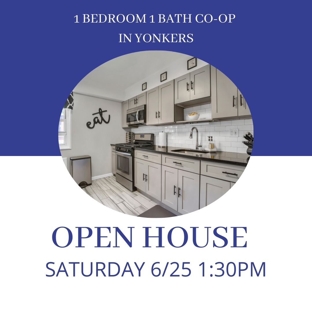 wlipscomb's tweet image. OPEN HOUSE 6/25 1:30pm-3:30  for  impeccably maintained, updated 1 Bedroom, 1 Bath Co-op in Yonkers with assigned parking available and additional storage. Nobody lives above you in this 2nd floor apartment located within . . . 

bit.ly/3ybq0Qw