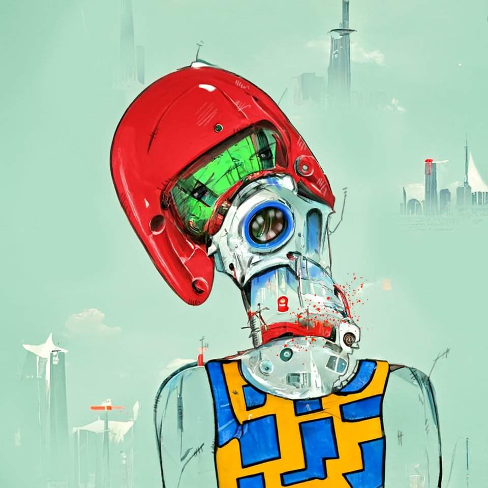 *Please retweet ;) Some unique Ai Hedz dropping today. single edition at 4 Tezos each. objkt.com/collection/KT1…
#AiHedz #AI #digitalpainting #development #iteration <a href="/objktcom/">objkt</a> #objkt #nft #nftcommunity <a href="/tezos/">Tezos</a> #tezos #tezosart #cryptoart #cryptoartist <a href="/Tezosbuzz/">TezosBuzz</a>