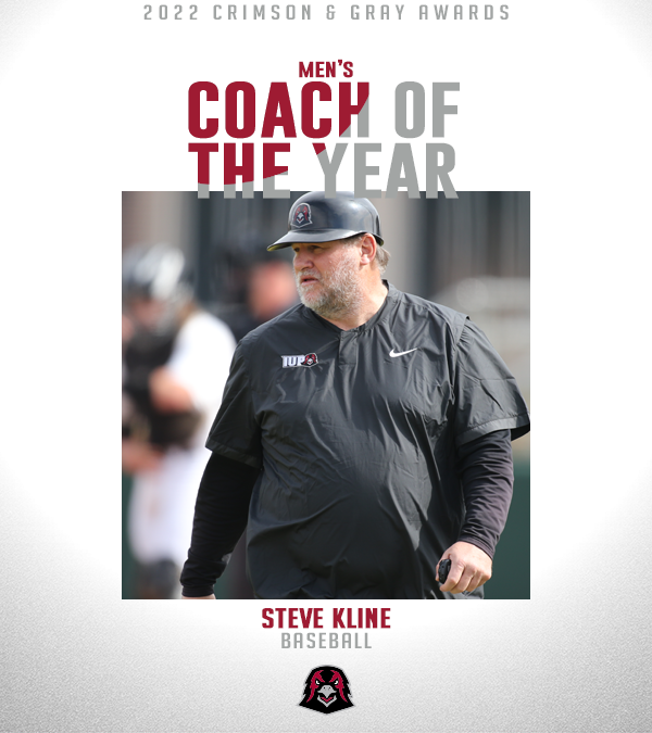 IUPCrimsonHawk's tweet photo. 𝟐𝟎𝟐𝟏-𝟐𝟐 𝐂𝐫𝐢𝐦𝐬𝐨𝐧 &amp; 𝐆𝐫𝐚𝐲 𝐀𝐰𝐚𝐫𝐝𝐬

Coach of the Year

W: Larry Peterson, @IUPtennis 
M: Steve Kline, @IUPBaseball 

#TalonsUp https://t.co/OtOM0g3xQB