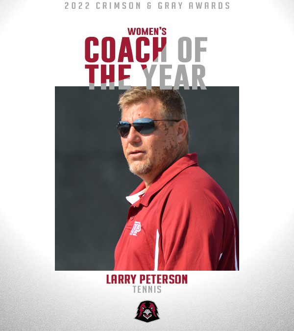 IUPCrimsonHawk's tweet photo. 𝟐𝟎𝟐𝟏-𝟐𝟐 𝐂𝐫𝐢𝐦𝐬𝐨𝐧 &amp; 𝐆𝐫𝐚𝐲 𝐀𝐰𝐚𝐫𝐝𝐬

Coach of the Year

W: Larry Peterson, @IUPtennis 
M: Steve Kline, @IUPBaseball 

#TalonsUp https://t.co/OtOM0g3xQB