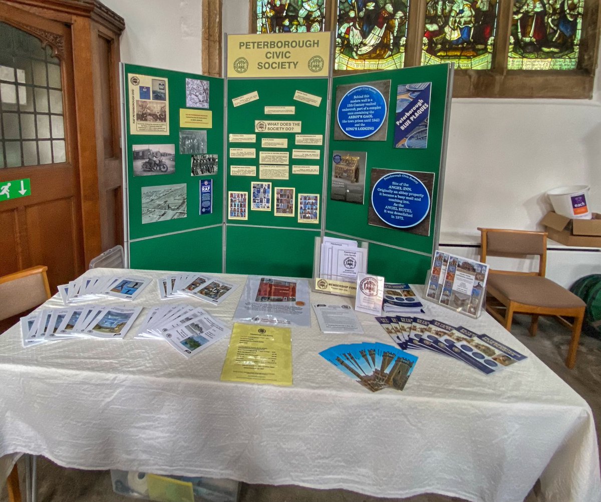 PeterboroughCS's tweet photo. Our exhibition at the Flower festival is @StJohnsPborough - go and have a visit and pick up loads of free leaflets! https://t.co/8cz3QKyj2s