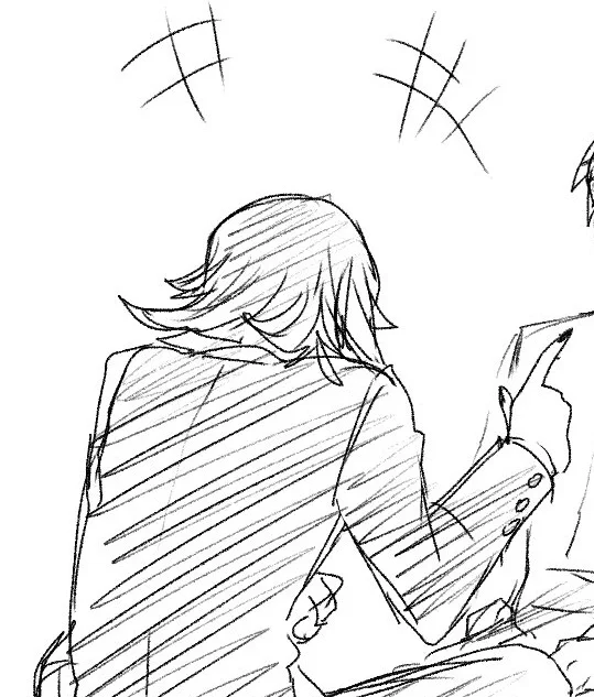 私、徹底的に彼の笑顔描いてないので…… 