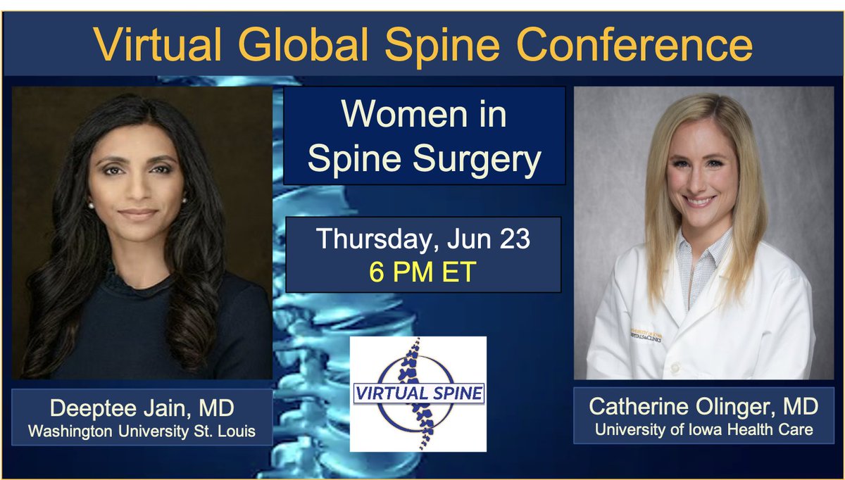 Looking forward to facilitating a great session tonight on this important topic! @virtualspine @WUSTLortho @deepteejainmd