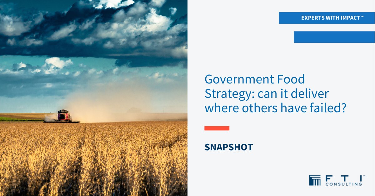 FTI_SC's tweet photo. The UK Government Food Strategy has arrived into a congested political environment, but what opportunities does it present to businesses looking to demonstrate their commitment to the future of the UK’s food system? Read more here: https://t.co/dJ8Efatr53 #UKPolitics https://t.co/4Q6UOMTKX3