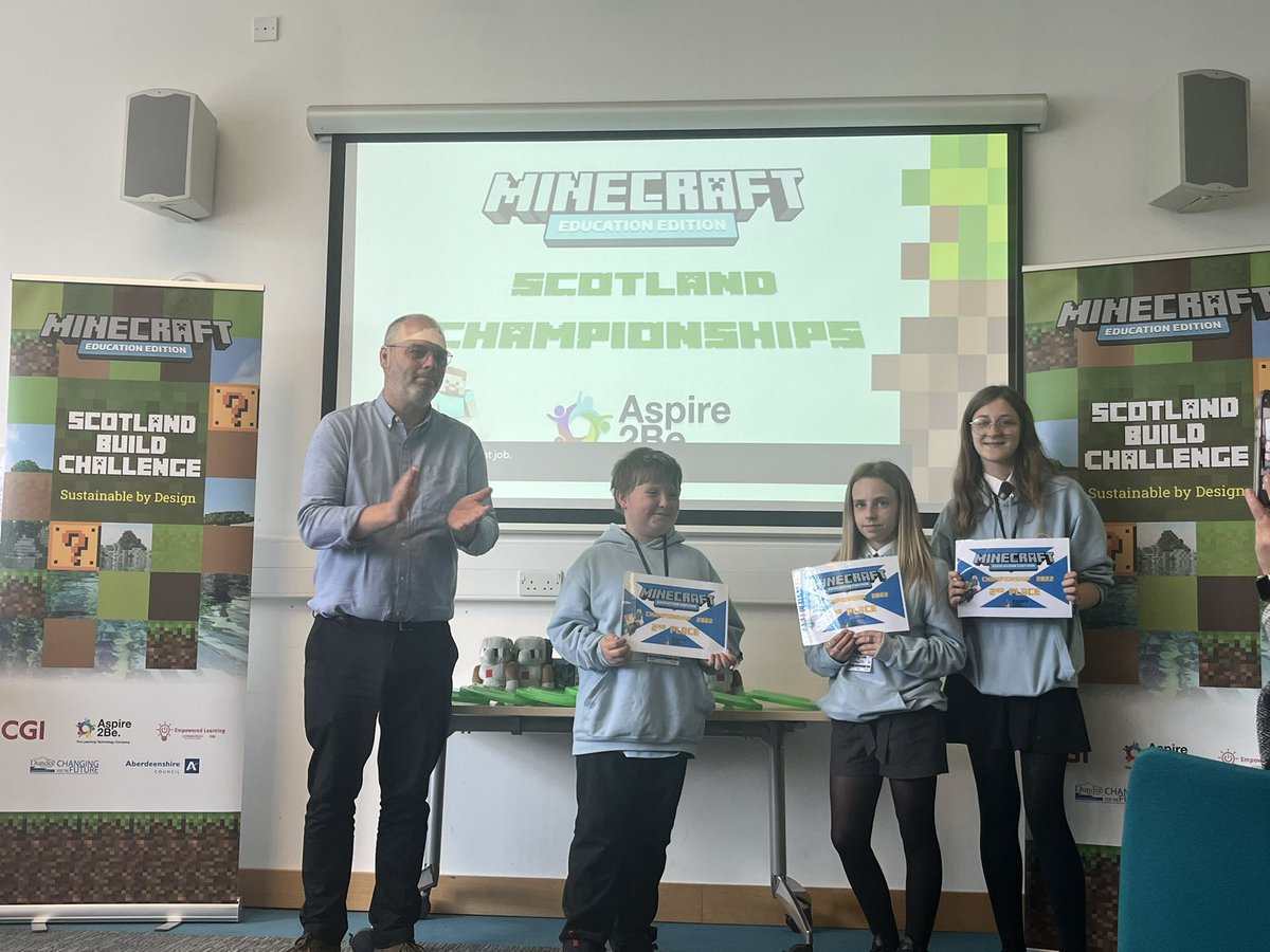 2nd Place Primary - Claypotts Castle, Dundee. #minecraftedu #microsoftedu #aspire2be