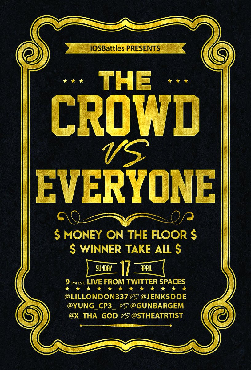 BigWirmPhotos's tweet photo. If you need a Flyer/Poster for your next event or party let me know.
DM for pricing info.
Shoutout to @CrowdShyt the future GOATS 🐐 of battle rap!!! https://t.co/1YlKsEpotf