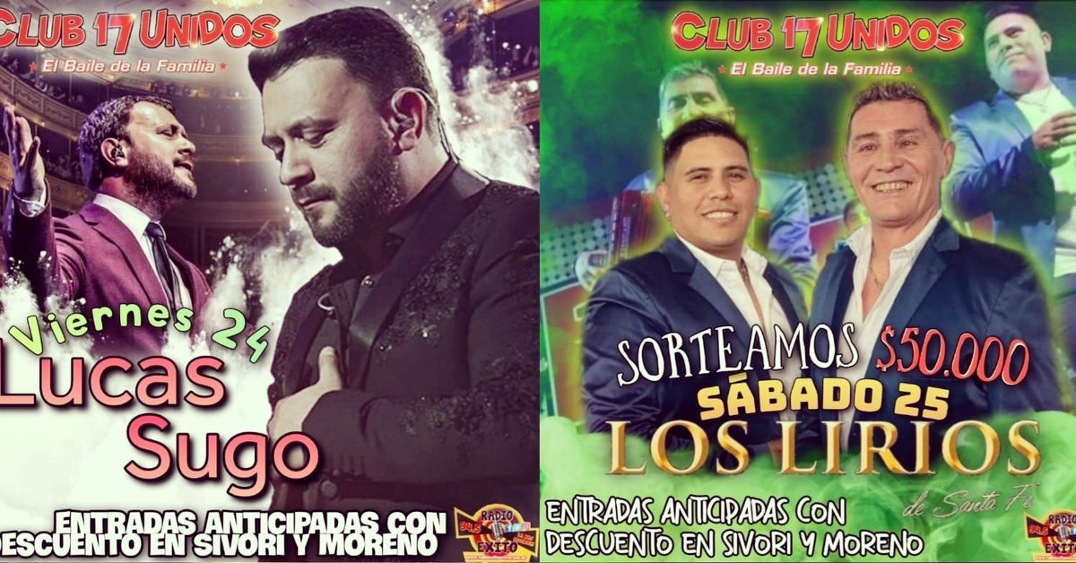 R_EXITO's tweet photo. ANTICIPADAS EN VENTA
#17UNIDOS-CAMPANA
.radioexitoenvivo.com.ar https://t.co/sma3lEGSGN