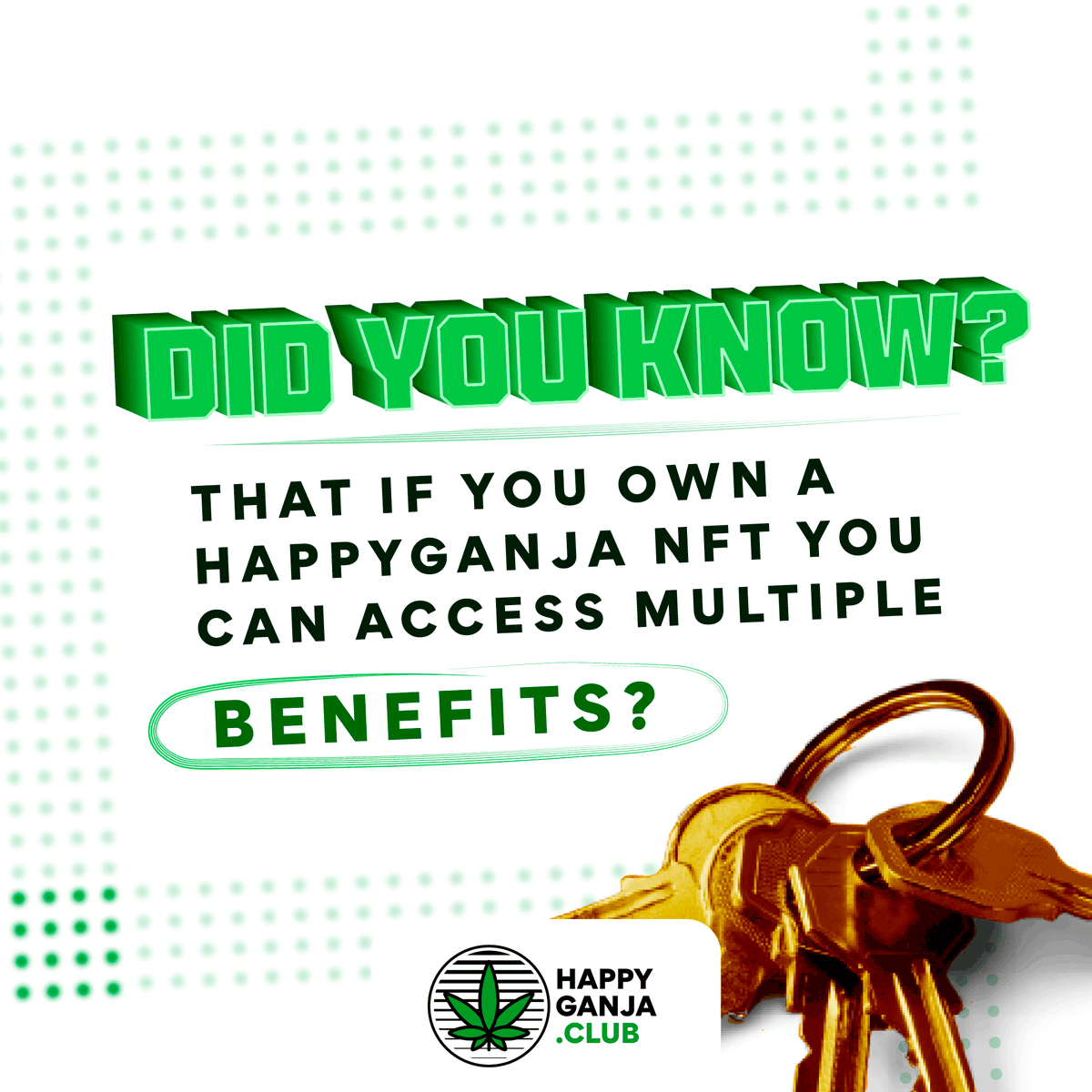 HappyGanjaClub's tweet photo. In #HappyGanja you can participate in events, activities, meetings and visits to the production plant.
What happens if I can't attend?
There is a development on our roadmap! which includes the development of a proprietary token and a proprietary HappyGanja DeFi platform and more. https://t.co/4wBEiRiGk9