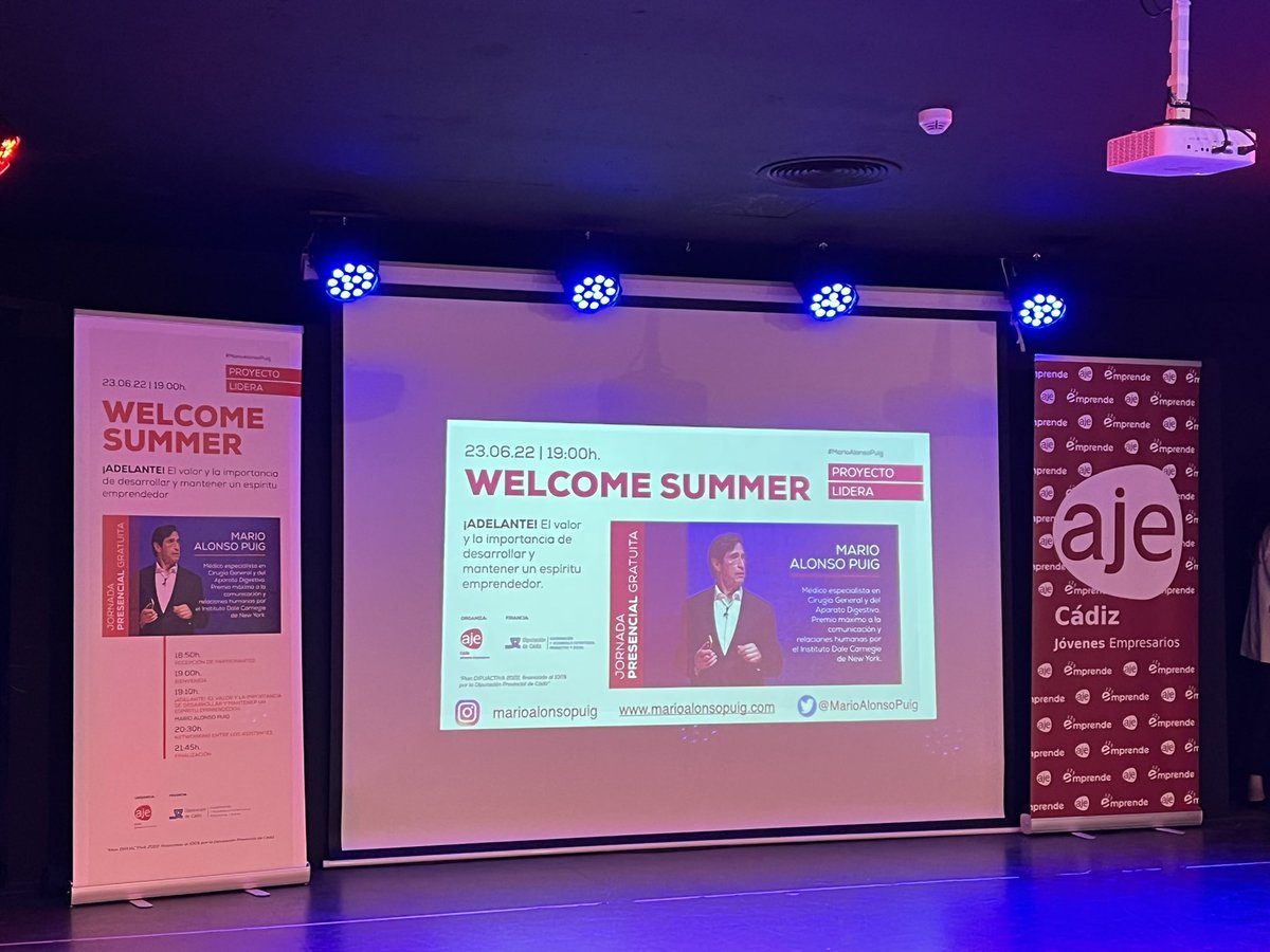Calentando motores… 🥁

#MarioAlonsoPuig #WelcomeSummer <a href="/diputacioncadiz/">Diputación de Cádiz</a> #AJECádiz <a href="/MarioAlonsoPuig/">Mario Alonso Puig</a>