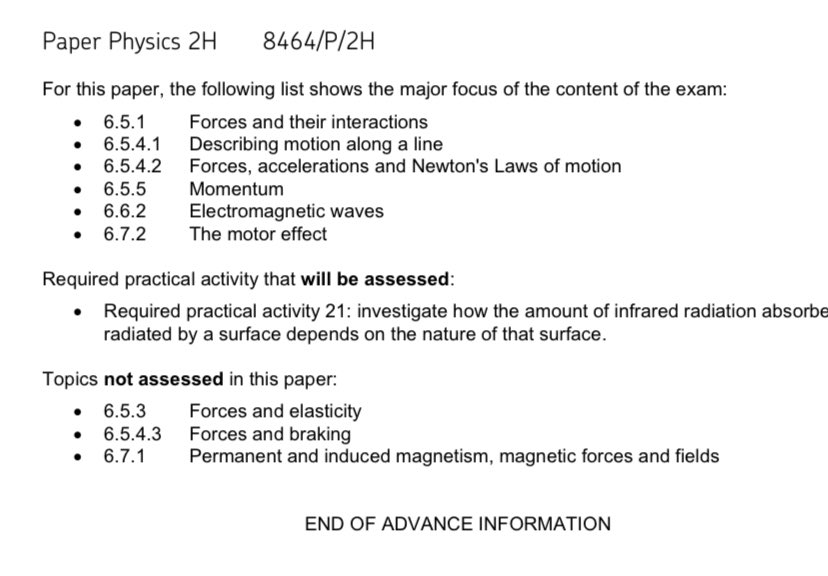 YasmineKane7's tweet photo. I know everyone has finished with exams and happy but everybody who sat the combined higher trilogy  paper the advanced information was wrong forces and braking was worth 9 marks aqa need to be held accountable #gcses2022 https://t.co/MDKJlkIPxD
