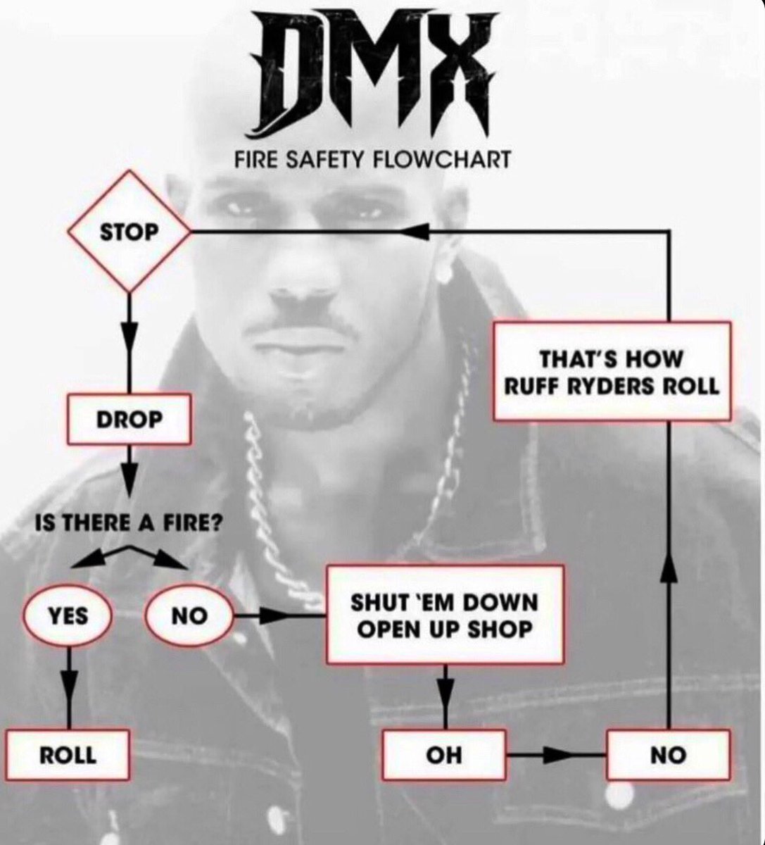 FirehouseTrain1's tweet photo. It’s always important to follow these Fire Safety Tips from DMX as we enter into the Summer season.🔥😁#stopdroproll #firesafety #openupshop #Dmxforever #ruffrydersroll https://t.co/1MFIHH8Bep