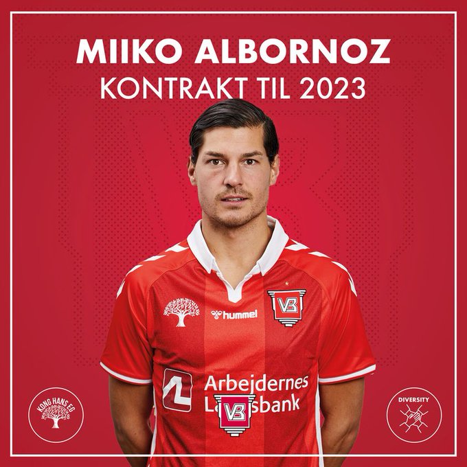 Miiko Albornoz macht weiter im Vejle Boldklub. Die Parteien haben ...