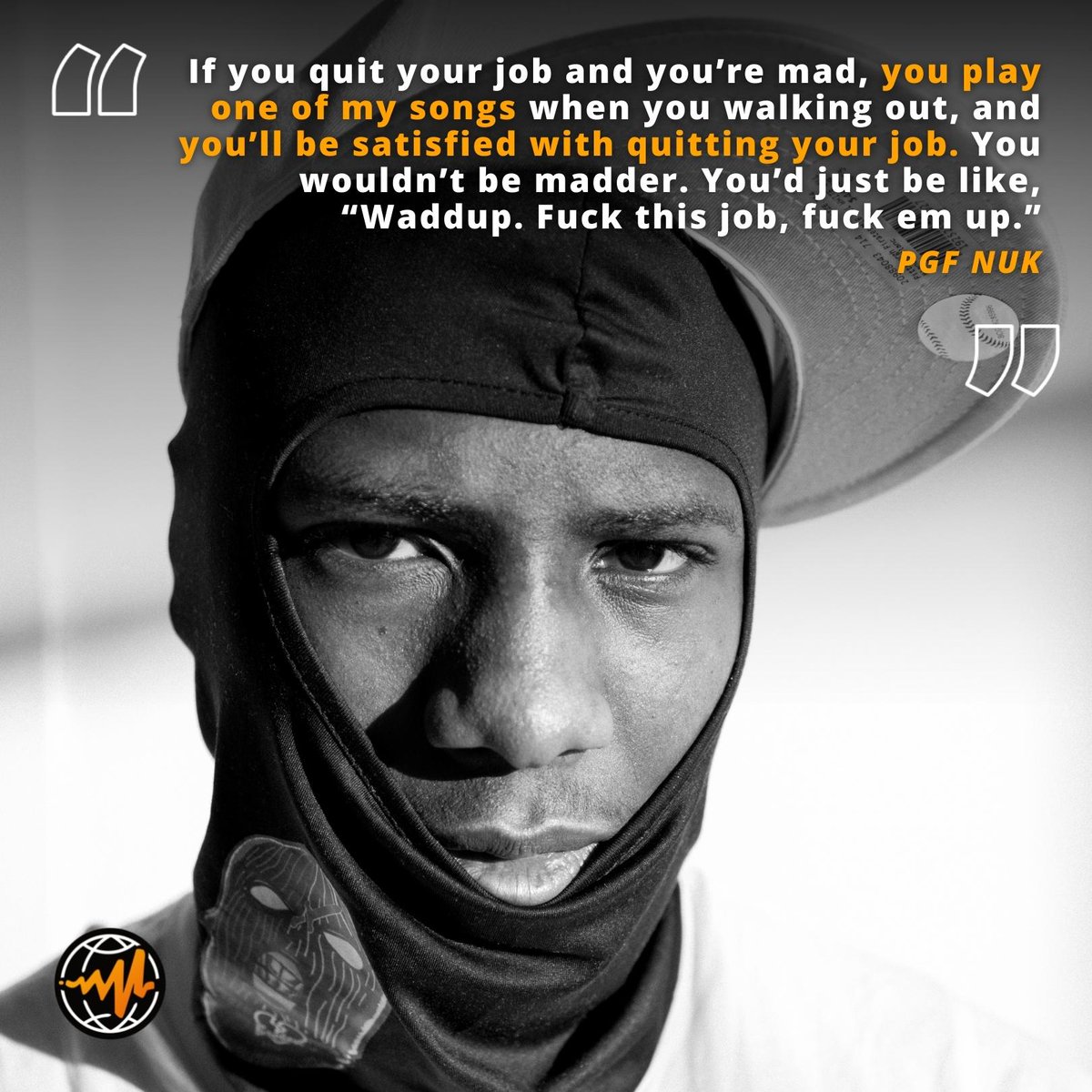 audiomack's tweet photo. Chicago’s PGF Nuk wants to help you walk through life like “Waddup.”

🔗: https://t.co/bUGimNbPY7 https://t.co/AEuJcajVgR
