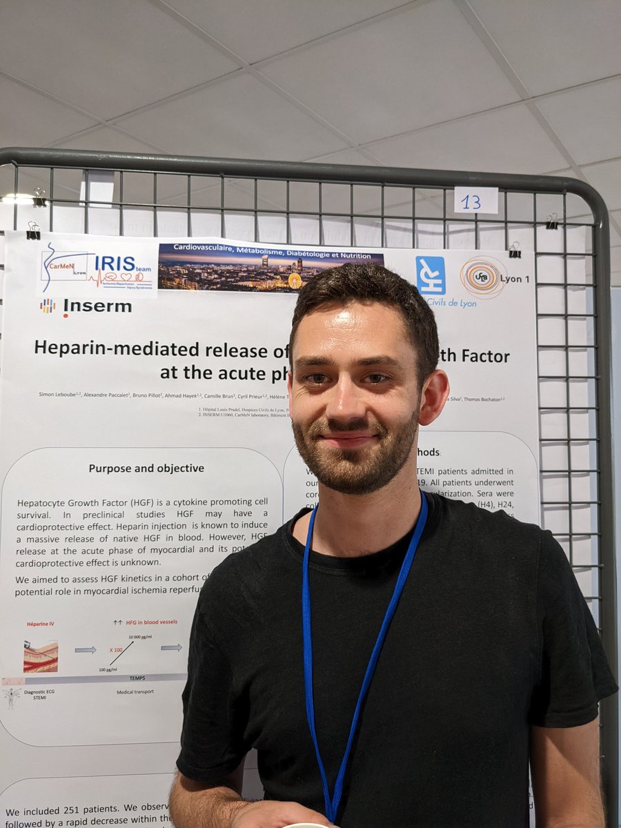 SchleefMaxime's tweet photo. L'équipe @LaboratoryIris bien représentée par ses étudiants thésards au congrès de la @SocPhysBioInt à Lyon, via des projets associés au @CHUdeLyon ! On a le sourire ! https://t.co/MIdeodAwG3