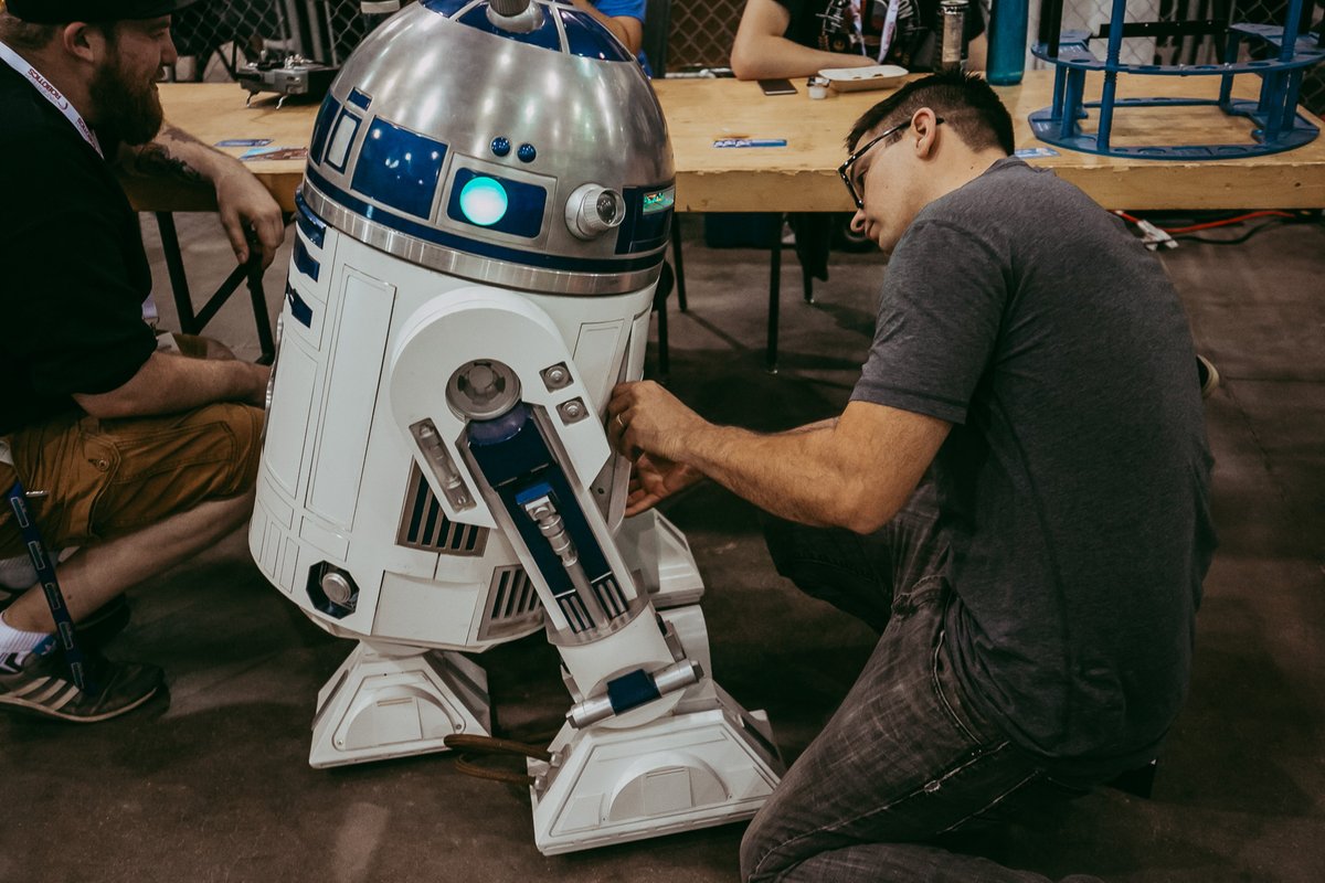 David Martin from the Saskatoon Droid Builder is a Maker focusing on building droids such as R2D2, K2S0, and Battle Droid from Star Wars as well as droids from Wall-e! Come check out David’s latest projects and see a fully working droid in action! 
zcu.io/Hydm