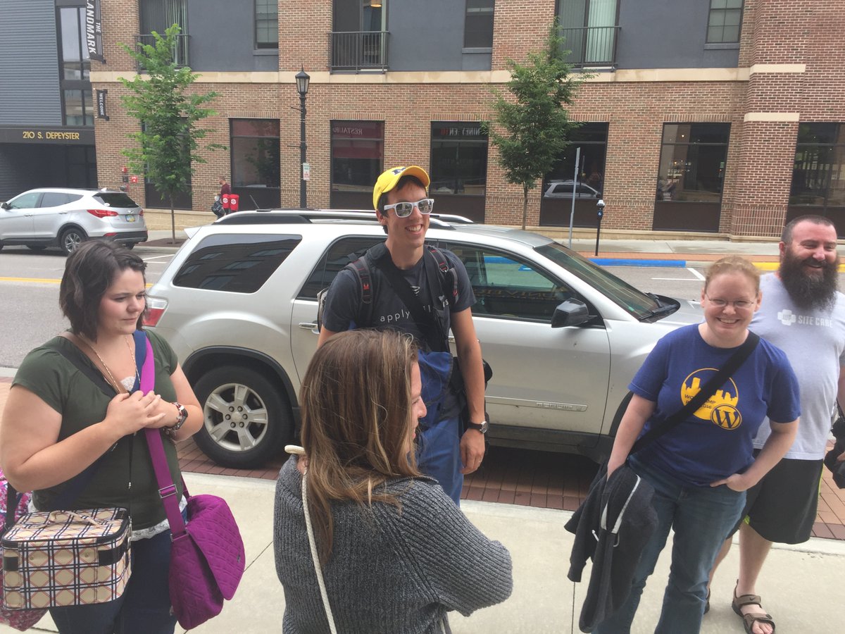 kitchensinkwp's tweet photo. Today in 2017
WordCamp Kent
Arrival for the start of the #WordCamp
People in the pics:
@cdils
@stevegrunwell
@rebeccagill
@mykylemaurer
@NowellVanHoesen
@ashmariemaurer
@melindahelt
#community #ILoveWP #KSWP_PHOTO
#WordPress #Photo #Kent #WCKent https://t.co/wvvpkAtxCx