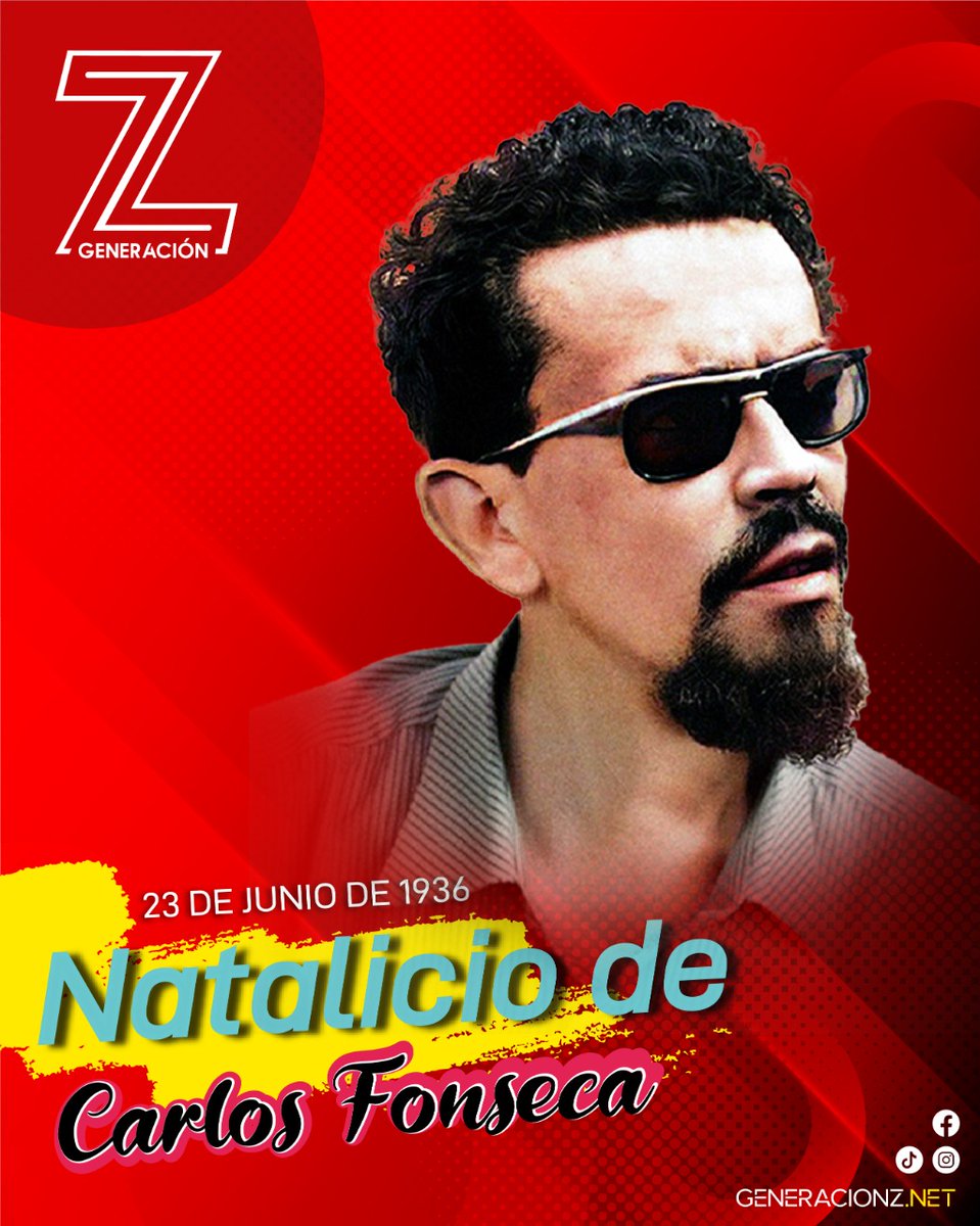 Hoy se conmemora el 86 aniversario del natalicio del comandante Carlos Fonseca Amandor ✊ sin duda alguna un gran ejemplo de valentia para nosotros 

¿Y a vos que legado te dejo el padre de la revolución?