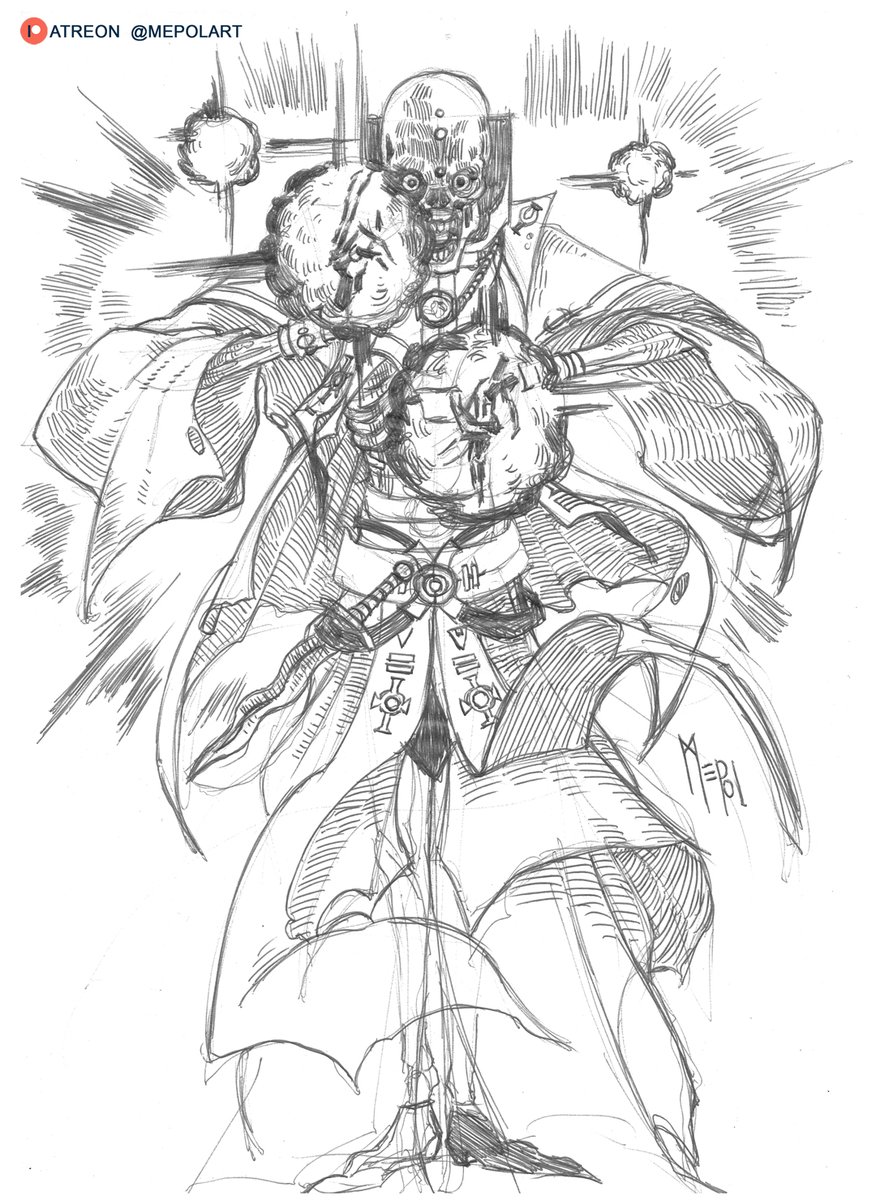mepol's tweet photo. Me propuse dibujar las criaturas del Manual de Monstruos de Dungeons and Dragons usando dados para elegir al azar. Anoche salio el Liche para dibujar.
#dibujo #dungeonsanddragons #dndart #Patreon https://t.co/3wjOX5s3NM