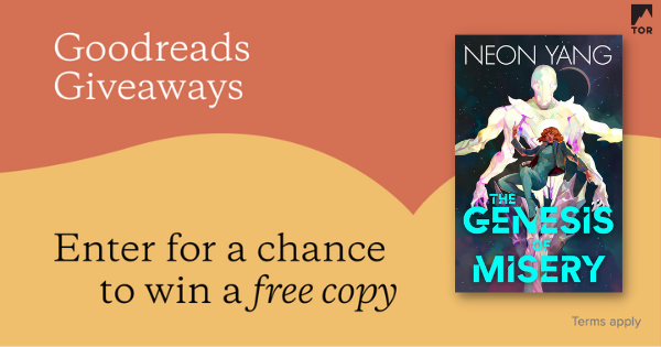 torbooks's tweet photo. #SweepsAlert: From now until 7/18, enter for the chance to win an early copy of #TheGenesisofMisery by Neon Yang via @goodreads! Enter now, before time runs out โฐ
https://t.co/Qsjif4BaFf https://t.co/VSBrrmQZmq