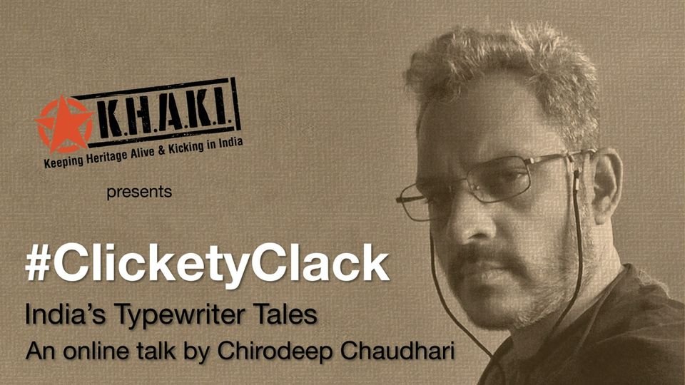 KhakiLab's tweet image. On the occasion of National Typewriter day, explore the fast disappearing world of the manual typewriters in India in our online talk #ClicketyClack - India's Typewriter Tales by photographer Chirodeep Chaudhuri.
@GodrejArchives