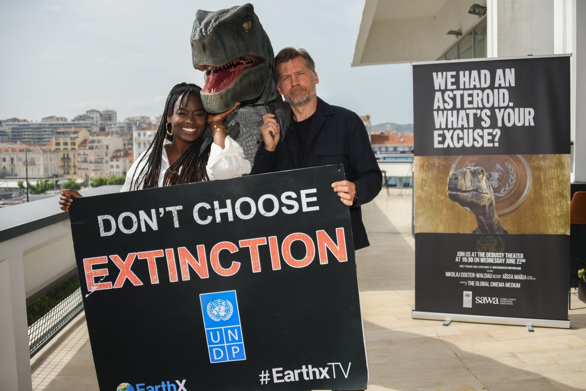 .<a href="/UNDP/">UN Development</a> ambassador #FrankietheDino met with us to discuss his climate change lobbying efforts, and the importance of messaging around these ‘complex’ issues, along with <a href="/nikolajcw/">Nikolaj CosterWaldau</a> and <a href="/AissaMaiga/">Aïssa Maïga</a> who both voice Frankie in the campaign. #Canneslions2022
ow.ly/Nayw50JFKup