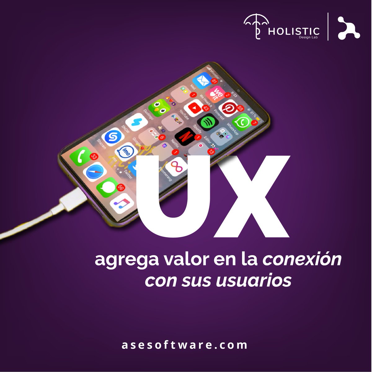 Asesoftware_'s tweet image. Nuestros servicios de experiencia de usuario lo llevarán y acompañarán a potenciar su marca, poniendo a sus usuarios y clientes en el centro de la experiencia. De la mano de Holistic Design Lab comience su camino a la transformación —&amp;gt; asesoftware.com