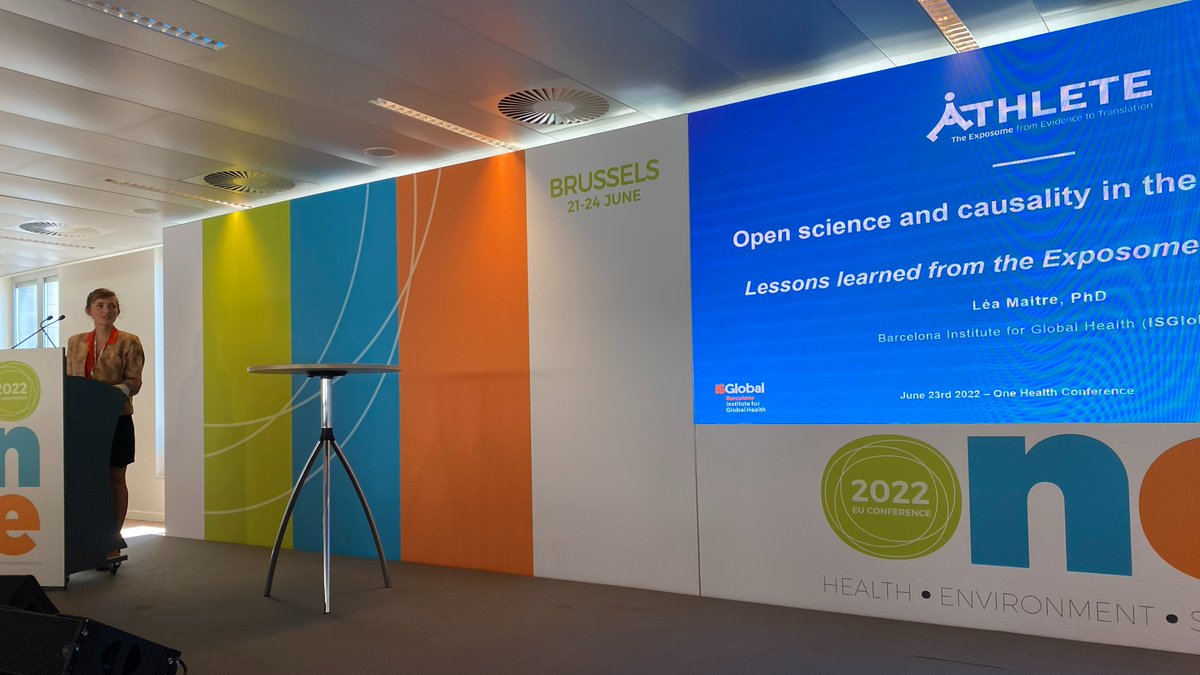 Exposome Data Challenge results presented today by <a href="/Lea_Maitre/">Lea Maitre, PhD</a> as a showcase of "open science and causality", with Shani Evenstein from Wikimedia Foundation and Marc Chadeau-Hyam, ICL. "open science is an ethical duty"
#openscience #exposome #ISGlobalExposome #OneEU2022 #ATHLETE