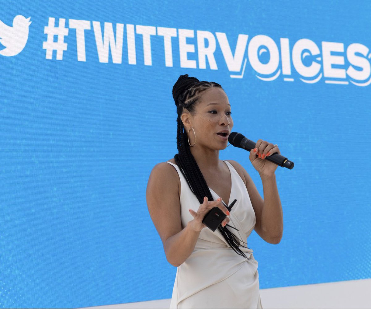GodisRivera's tweet photo. 2/ The C&amp;C team hit the #TwitterBeach stage at #CannesLions to talk about what we’ve built with @TwitterVoices &amp; how it allows us to center &amp; listen to diverse voices on Twitter to build a better service for their communities; &amp; we encouraged brands to prioritize similarly https://t.co/G97Wq7Ks7y